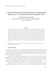 A Labview-Based Virtual Instrument for Engineering