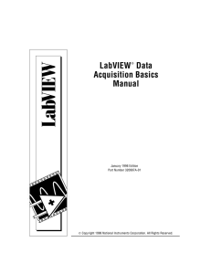 LabVIEW Data Acquisition Basics Manual