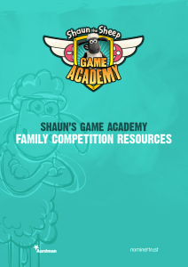 family competition resources - Shaun the Sheep`s Game Academy