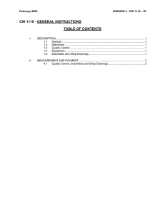 Standard Construction Specifications