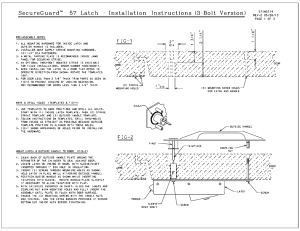 SecureGuard 57 Latch - Installation Instructions (3