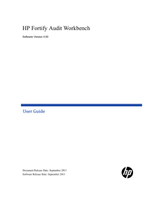 HP Fortify Audit Workbench