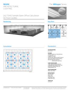 MARK® ArchitecturAl lighting 2x2 t5hO Sample Open Office