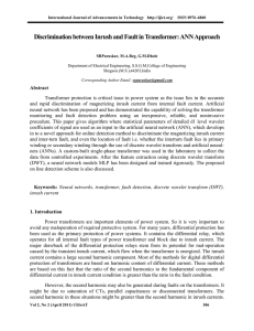 Discrimination between Inrush and Fault in Transformer