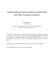 Understanding Generator Stator Ground Faults and Their Protection