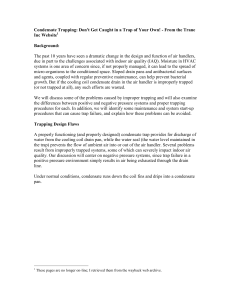 Condensate Trapping: Don`t Get Caught in a Trap of Your Own