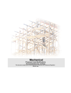 Mechanical - Florida Building Code