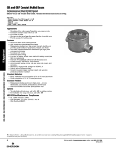 GR and GRF Conduit Outlet Boxes Catalog Pages