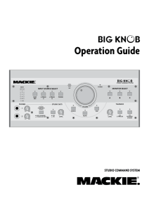 Big Knob Studio Command System Operation Guide