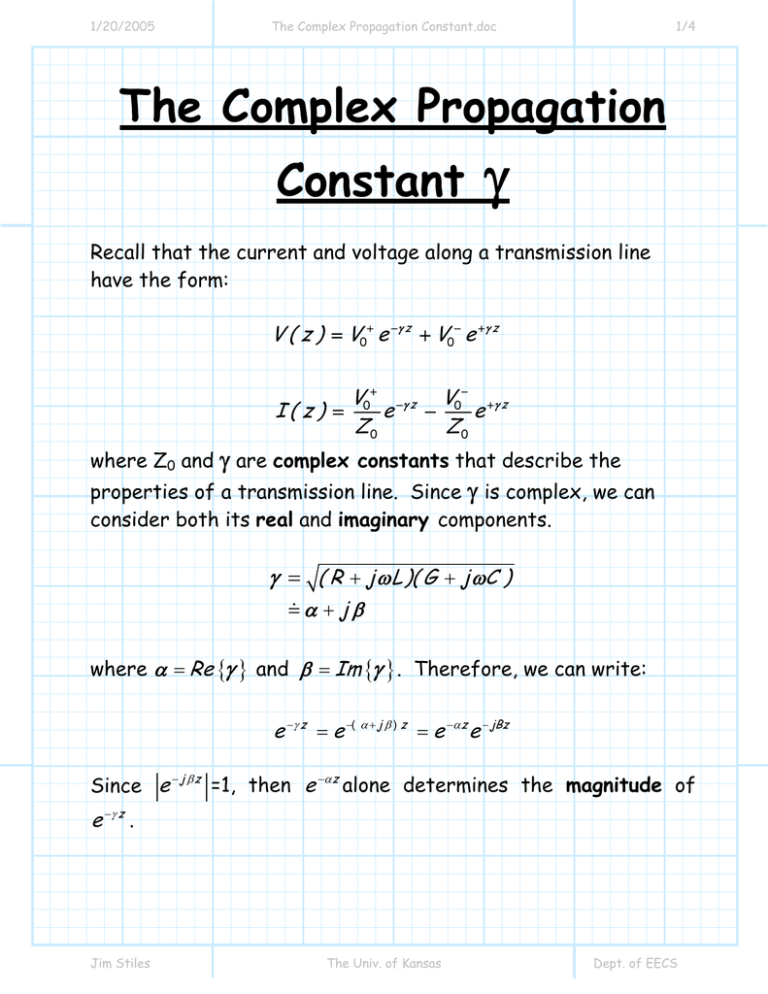 the-complex-propagation-constant