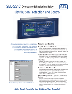 Distribution Protection and Control