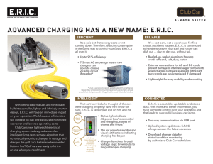 E.R.I.C. Charging System Sell Sheet