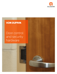 Door control and security hardware