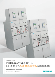Switchgear Type 8DH10 up to 24 kV, Gas-Insulated