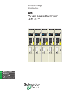 GM6 MV Gas Insulated Switchgear up to 36 kV