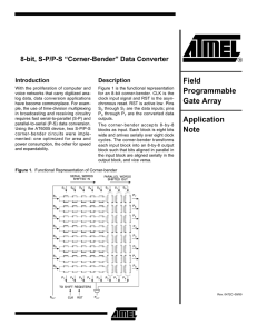 8-bit, SP/PS "Corner-Bender" Data Converted Application Note