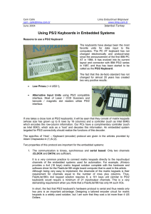 Using PS/2 Keyboards in Embedded Systems