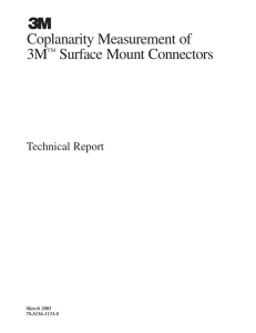 Coplanarity Measurement of 3M Surface Mount