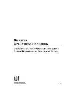 Disaster Operations Handbook