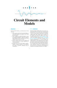 Chapter 1: Circuit Elements and Models