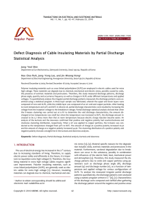 Defect Diagnosis of Cable Insulating Materials by Partial Discharge