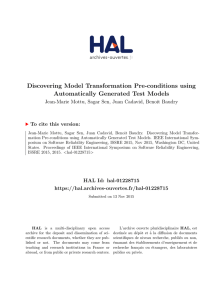 Discovering Model Transformation Pre-conditions using