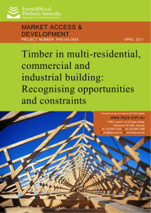 Timber in multi-residential, commercial and industrial building