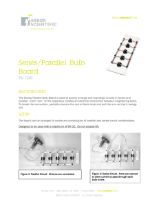 Series/Parallel Bulb Board