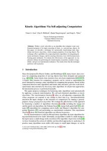 Kinetic Algorithms Via Self-adjusting Computation