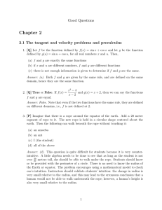 List of GoodQuestions by James Stewart`s Calculus, Concepts and