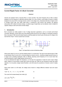 Current Ripple Factor of a Buck Converter