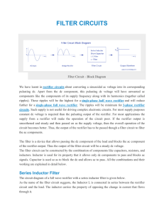 FILTER CIRCUITS - IDC