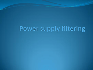 Power supply filtering