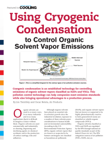 Using Cryogenic Condensation