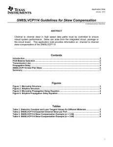 SN65LVCP114 Guidelines for Skew