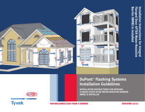 DuPont™ Flashing Systems Installation Guidelines