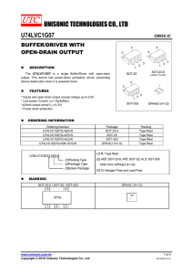 UNISONIC TECHNOLOGIES CO., LTD U74LVC1G07