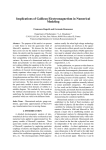 Implications of Galilean Electromagnetism in Numerical Modeling