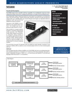 www.keithley.com DATA ACQUISITION LEGACY PRODUCTS