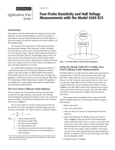 Four-Probe Resistivity and Hall Voltage