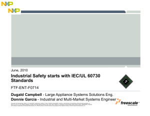 Implementing IEC/UL 60730 Safety Standards