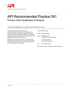 API Recommended Practice 591