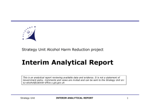 Interim Analytical Report - UK Government Web Archive