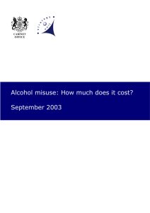 Alcohol misuse: How much does it cost?