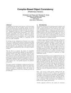 Compiler-Based Object Consistency