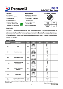 InGaP HBT Gain Block - Admiral Microwaves Ltd