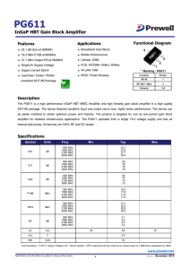 InGaP HBT Gain Block Amplifier