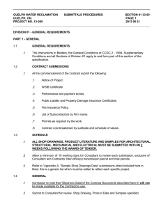 Submittals Procedures