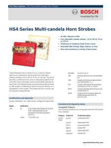 HS4 Series Multi‑candela Horn Strobes
