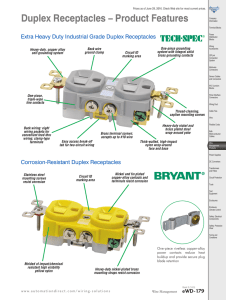 Wiring Devices Industrial Straight Blades, Plugs